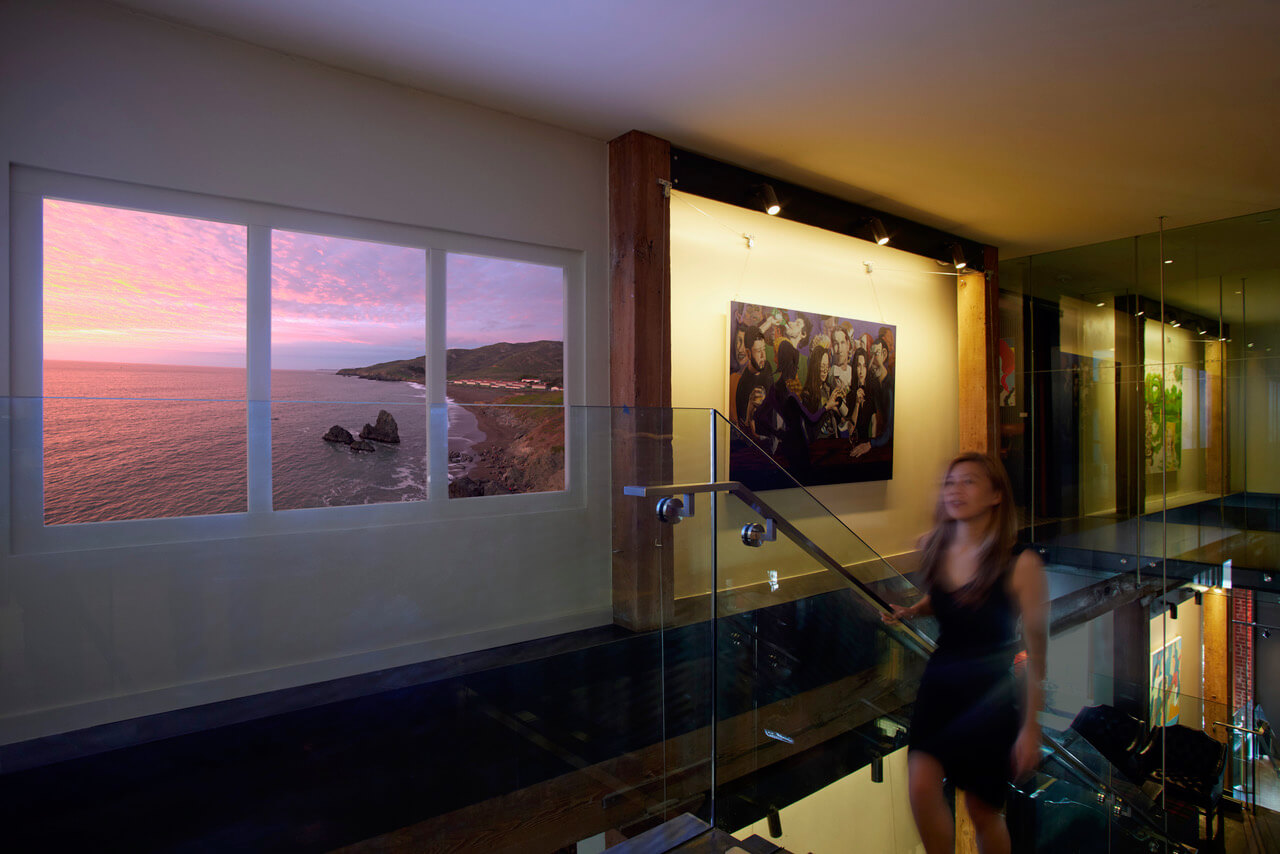 LiquidView digital windows at the Battery in San Francisco