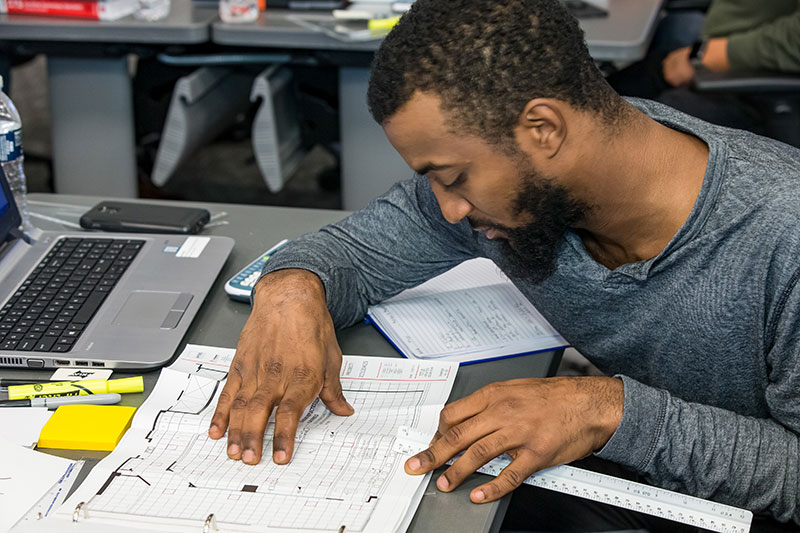 Man studying CTS Prep | AVIXA Man studying CTS Prep | AVIXA