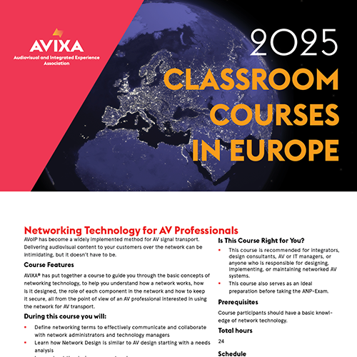 Classroom Courses in Europe 2025